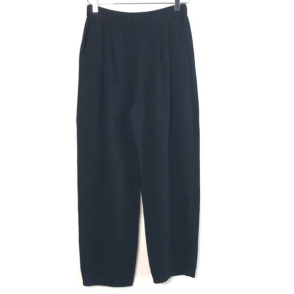 ST. JOHN Santana black knit pant #Q10 - Picture 2 of 6